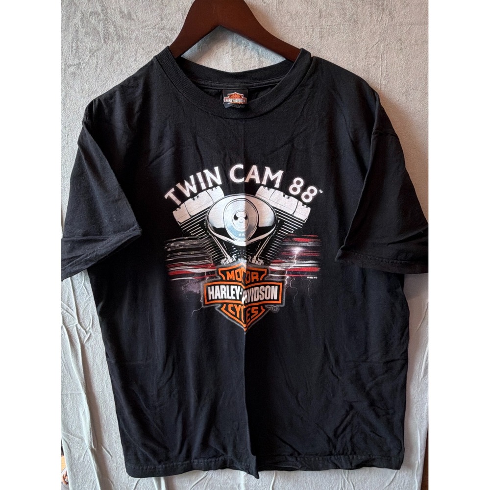 Harley-Davidson Twin Cam 88 Tee Mens XL Black Vintage 1998 Made in USA Eagle